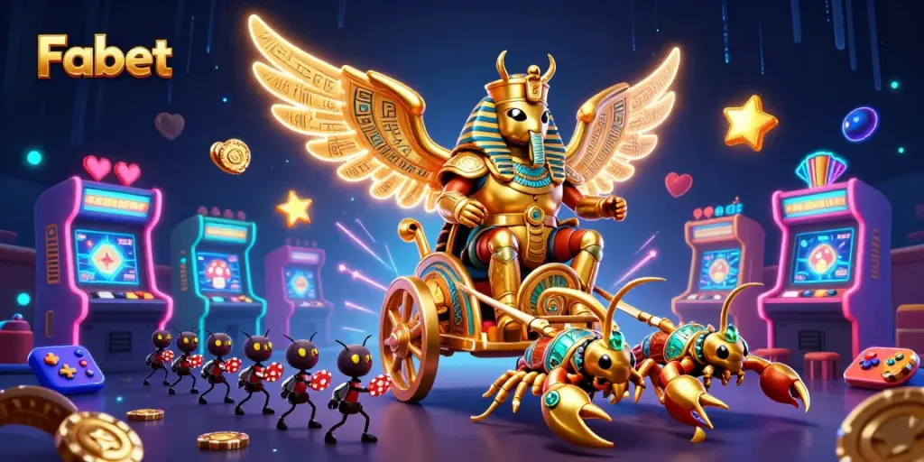 Experience thrilling gameplay as Fabet ignites excitement with colossal characters and casino elements.