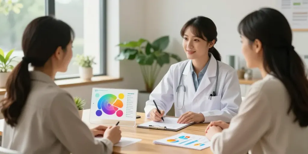 Gut Health Nutritionist London consultation at wellness clinic promoting holistic health.