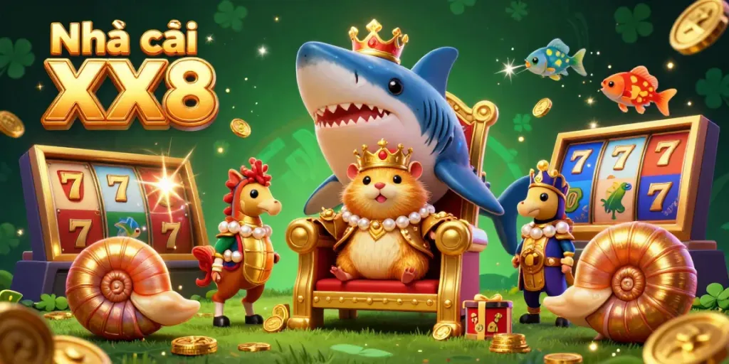 Experience the thrilling games at Nhà cái XX8 with a vibrant casino scene illustrating excitement and engagement.