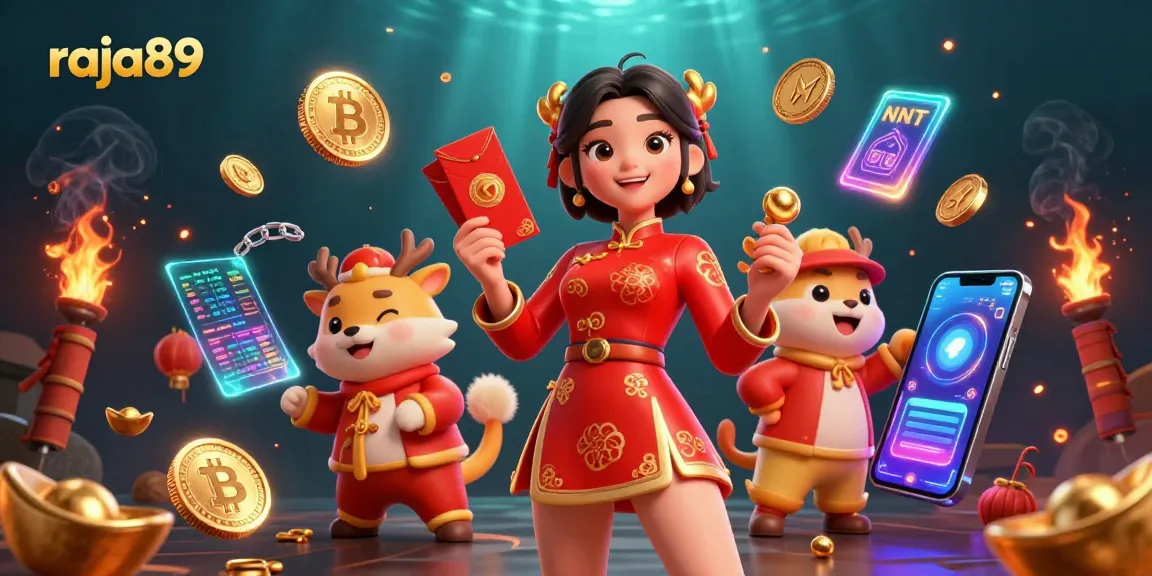 Play exciting games with raja89 featuring vibrant characters and immersive cryptocurrency elements.