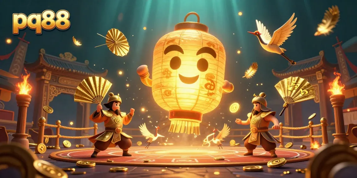 Experience the magic of pq88 with this vibrant 3D illustration showcasing thrilling casino action and lucky symbols.