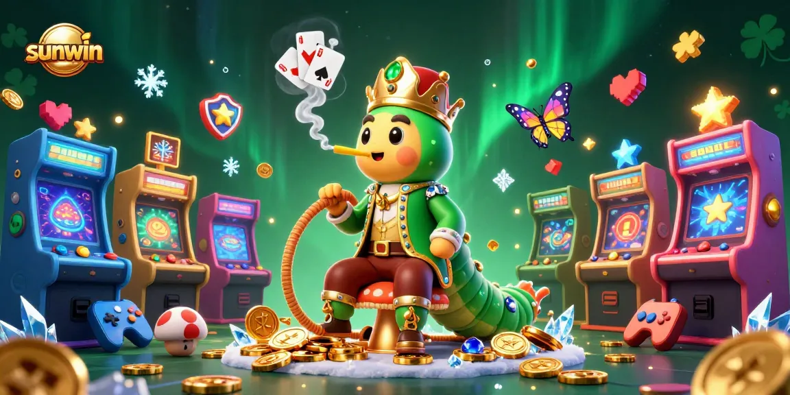 Experience dynamic gameplay at sunwin with an illustrated 3D casino adventure featuring vibrant gaming elements.