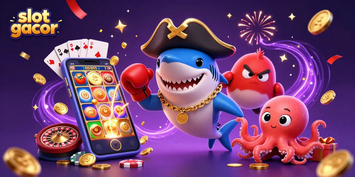 Engage with slot gacor excitement featuring dynamic characters and gaming elements.