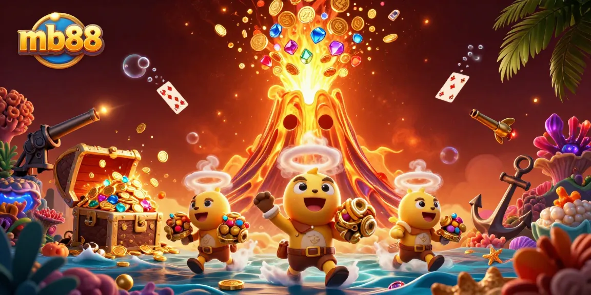Discover exciting treasures at mb88 with a dynamic casino illustration of treasures and fun!