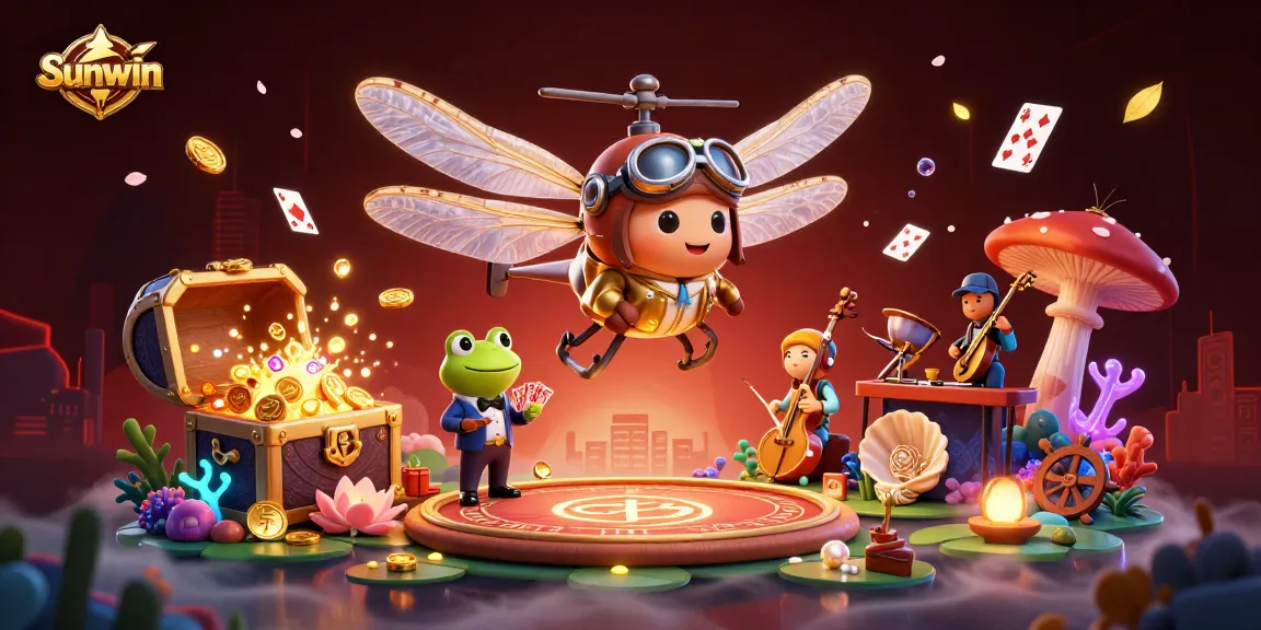 Experience thrilling gaming with Sunwin's lively casino scene and unique characters.