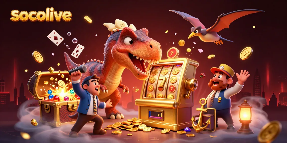 Socolive offers players an exciting casino experience by blending dinosaur fun with jackpot thrills.