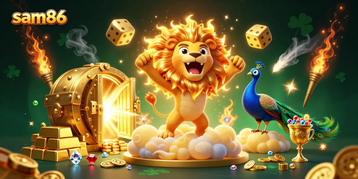 Win big at sam86 with stunning 3D casino elements, vibrant treasure and game animations!
