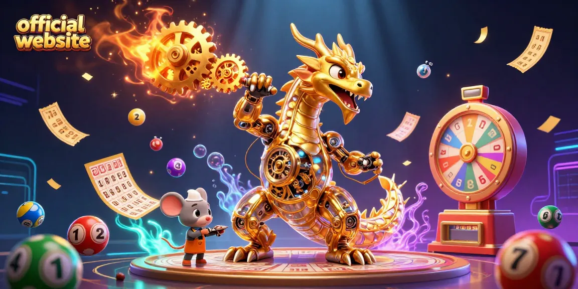 Engage in thrilling lottery action on the official website with colorful bouncing balls and prizes.