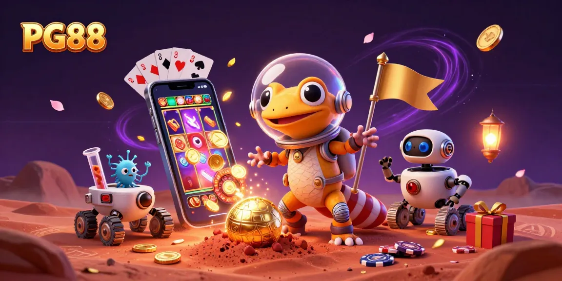 Experience thrilling gaming with PG88 in a vibrant, dynamic casino setting.